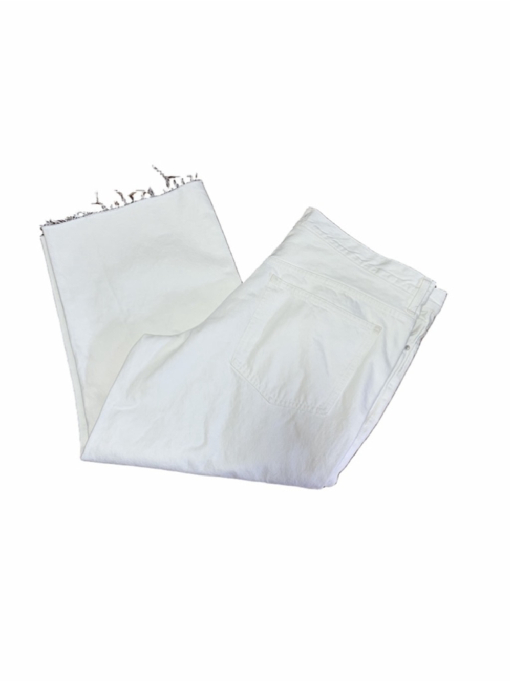 NWT Madewell Low-Slung Baggy Crop size 33 in white NU173 - Picture 6 of 9